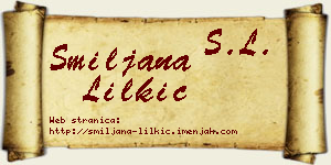 Smiljana Lilkić vizit kartica